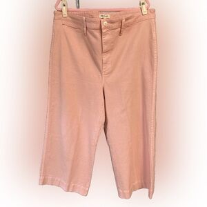 Madewell Emmett Wide-Leg Crop Pants, Size 34